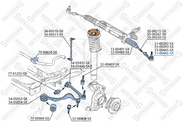 STELLOX 51-00466-SX Tie Rod End
