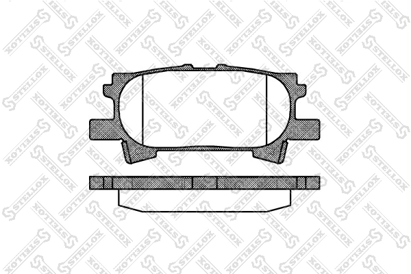 Brake Pad Set, disc brake 1051 000-SX