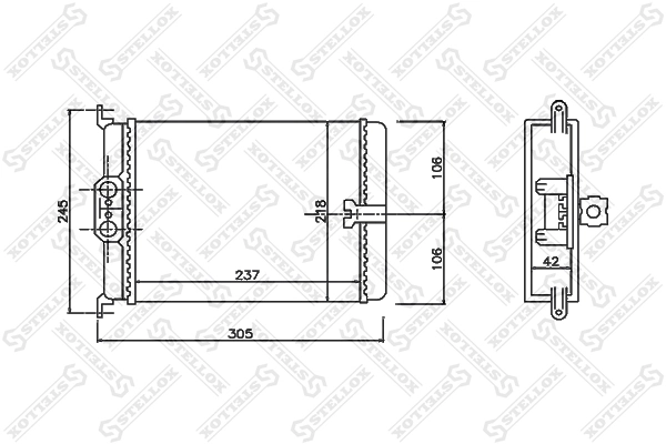 Heat Exchanger, interior heating 10-35171-SX