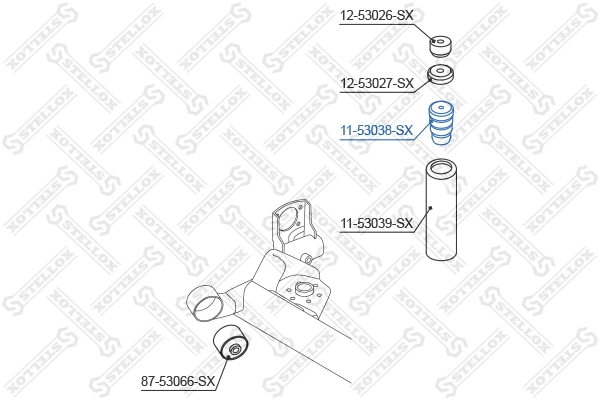 Rubber Buffer, suspension 11-53038-SX