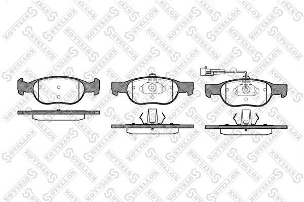 Brake Pad Set, disc brake 599 011B-SX