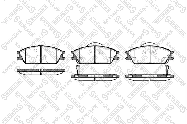 Brake Pad Set, disc brake 235 022B-SX