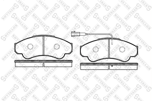 Brake Pad Set, disc brake 971 001-SX