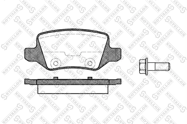 Brake Pad Set, disc brake 829 000-SX