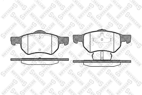 Brake Pad Set, disc brake 893 000-SX