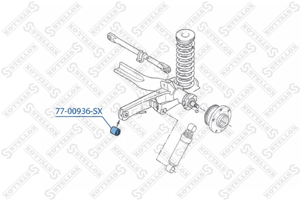 Mounting, control/trailing arm 77-00936-SX