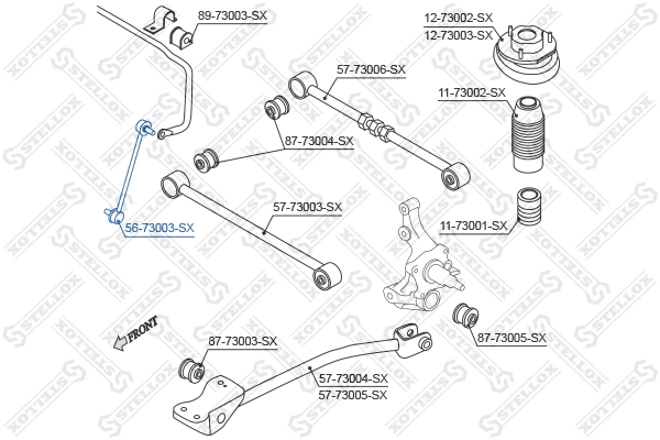 Link/Coupling Rod, stabiliser bar 56-73003-SX