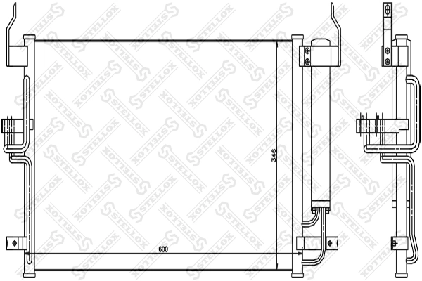 Condenser, air conditioning 10-45101-SX