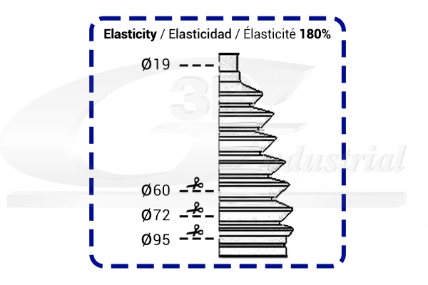 半轴防尘罩组件 80007