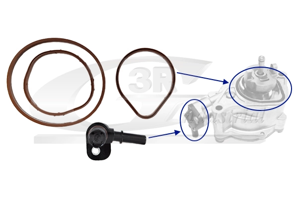 Repair Set, vacuum pump (braking system) 74801