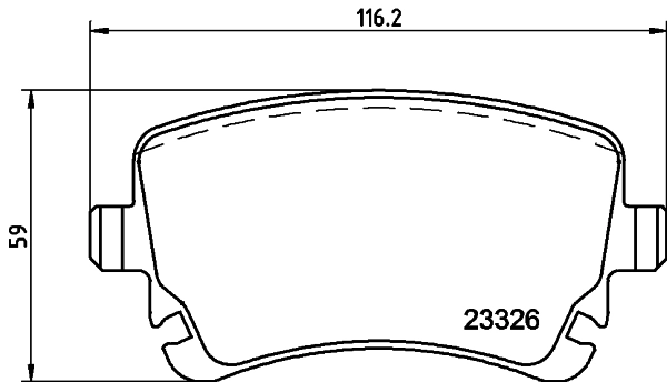 Brake Pad Set, disc brake 8DB 355 010-971