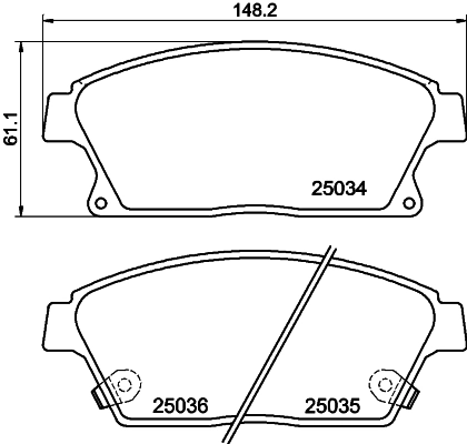 Brake Pad Set, disc brake 8DB 355 015-241