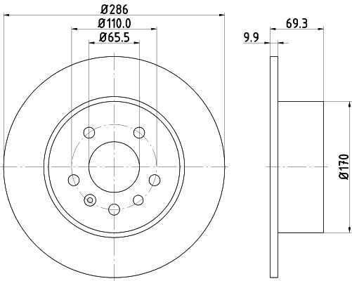 Brake Disc PRO 8DD 355 104-701