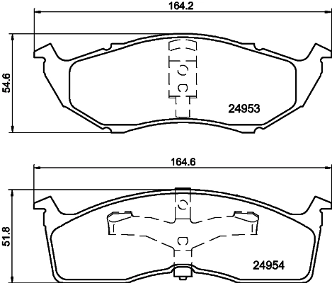 Brake Pad Set, disc brake 8DB 355 014-971