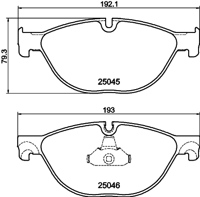 Brake Pad Set, disc brake 8DB 355 015-251