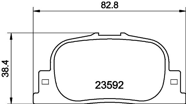 Brake Pad Set, disc brake 8DB 355 010-001