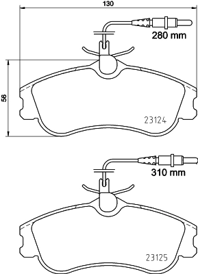 Brake Pad Set, disc brake 8DB 355 018-261