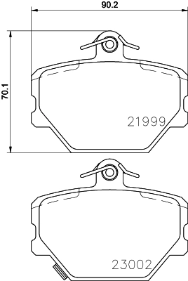 Brake Pad Set, disc brake 8DB 355 008-721