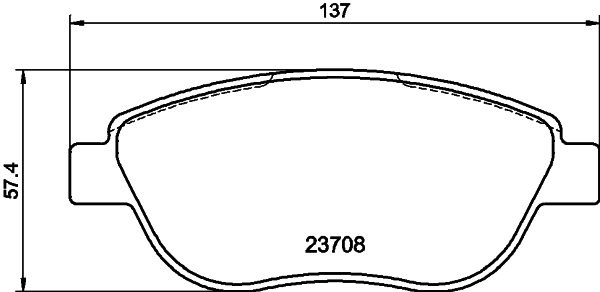 Brake Pad Set, disc brake 8DB 355 011-331
