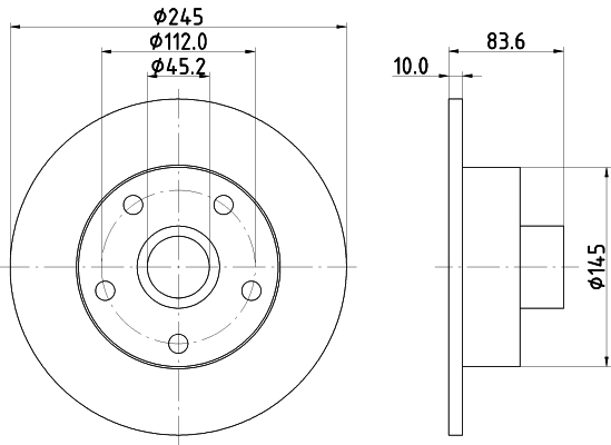 Brake Disc PRO 8DD 355 104-231