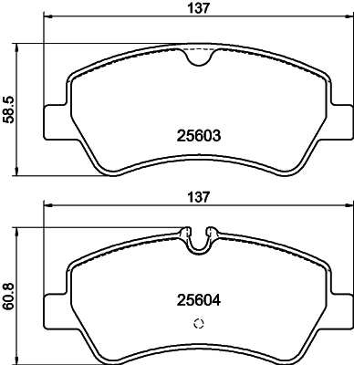 Set Pad Brek, Brek Piring 8DB 355 020-721
