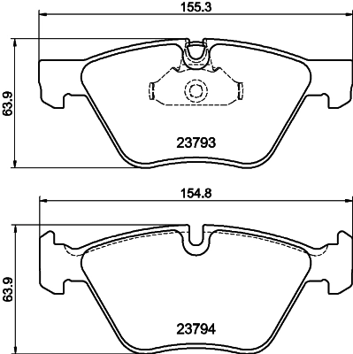 Brake Pad Set, disc brake 8DB 355 015-031