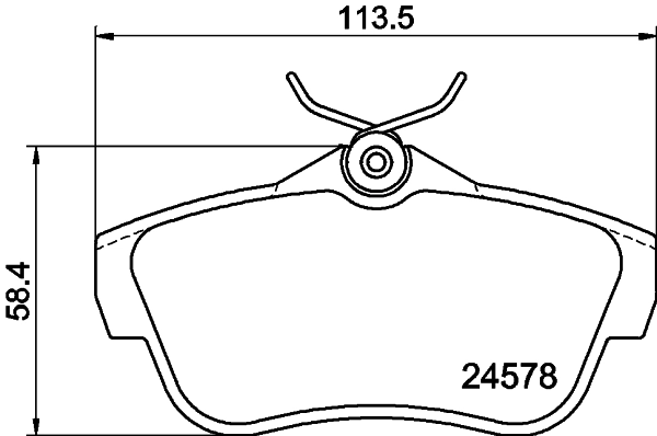 Brake Pad Set, disc brake 8DB 355 013-421