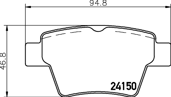 Brake Pad Set, disc brake 8DB 355 011-821