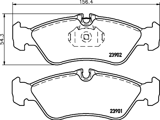 Brake Pad Set, disc brake 8DB 355 014-401