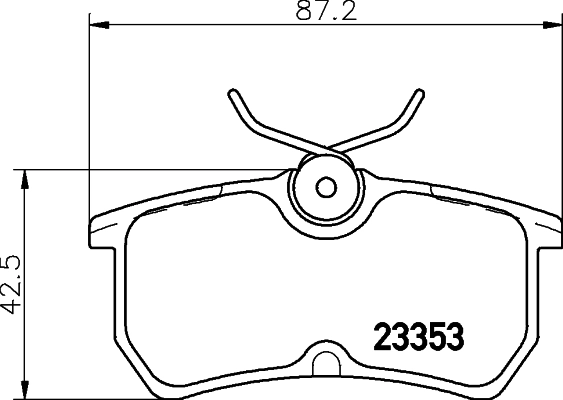 Set bantalan rem, rem cakram 8DB 355 018-411