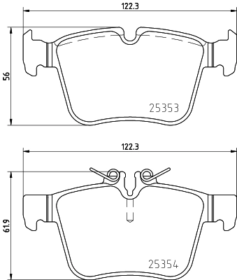 Brake Pad Set, disc brake 8DB 355 021-831