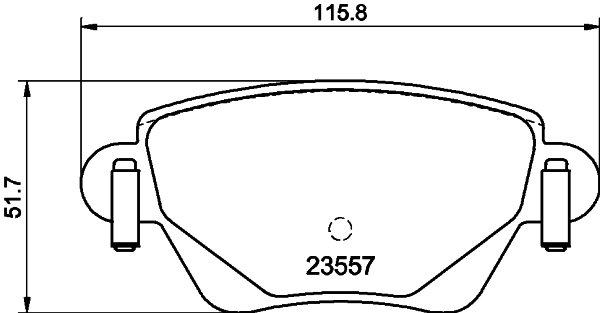 Brake Pad Set, disc brake 8DB 355 009-081