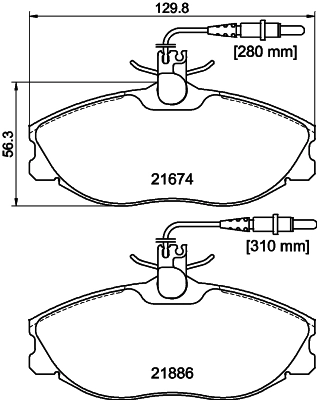 Brake Pad Set, disc brake 8DB 355 018-221