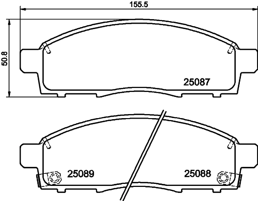 Brake Pad Set, disc brake 8DB 355 015-321