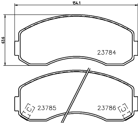 Brake Pad Set, disc brake 8DB 355 010-131