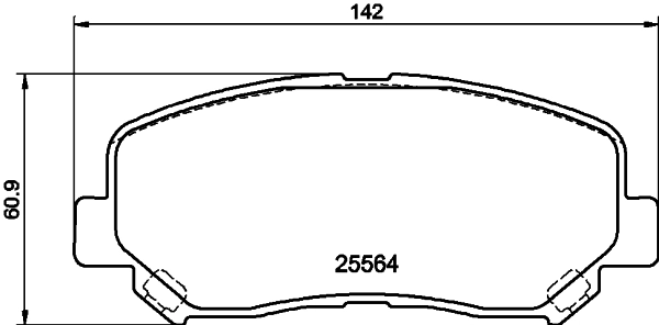Brake Pad Set, disc brake 8DB 355 021-981