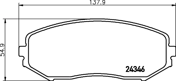 Brake Pad Set, disc brake 8DB 355 012-351