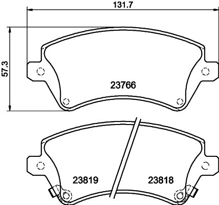 Brake Pad Set, disc brake 8DB 355 017-241