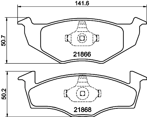 Brake Pad Set, disc brake 8DB 355 007-891