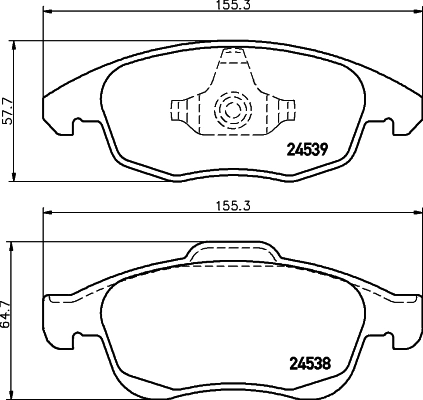 Brake Pad Set, disc brake 8DB 355 013-341