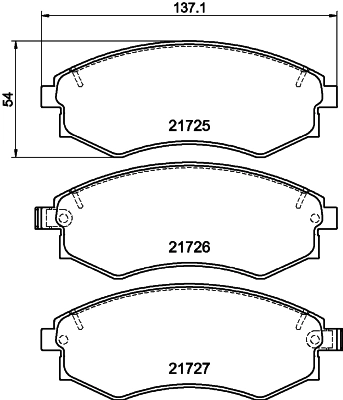 Brake Pad Set, disc brake 8DB 355 016-691