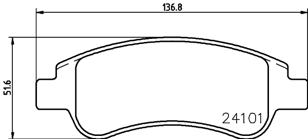Brake Pad Set, disc brake 8DB 355 011-521