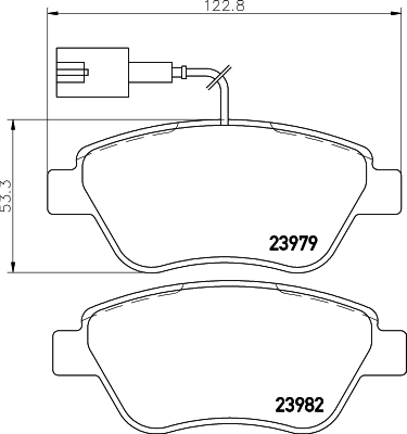 Brake Pad Set, disc brake 8DB 355 015-491