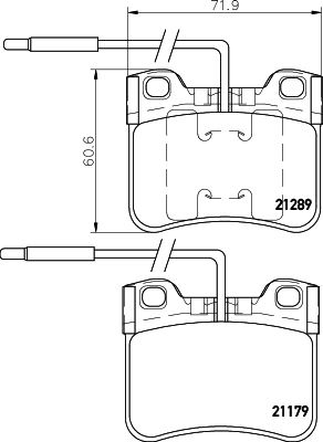Brake Pad Set, disc brake 8DB 355 007-811