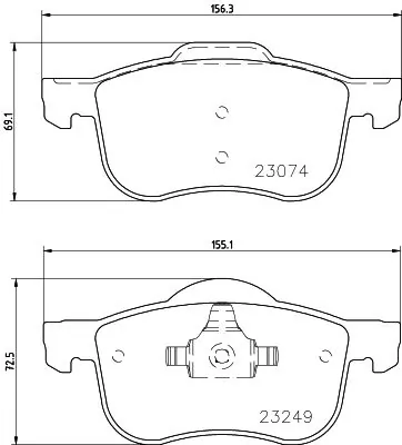 Brake Pad Set, disc brake 8DB 355 006-851