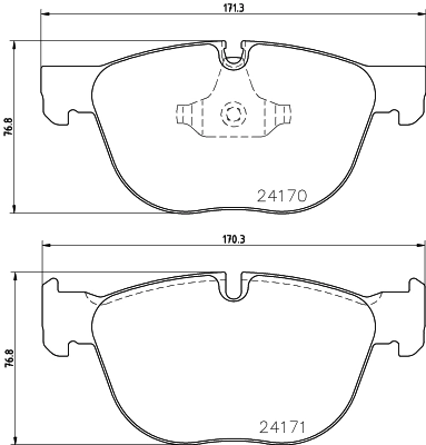 Brake Pad Set, disc brake 8DB 355 012-541