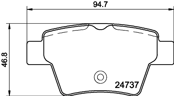 Brake Pad Set, disc brake 8DB 355 013-851