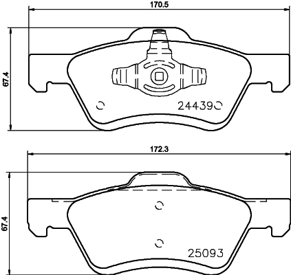 Brake Pad Set, disc brake 8DB 355 014-961