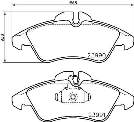 Brake Pad Set, disc brake 8DB 355 014-481