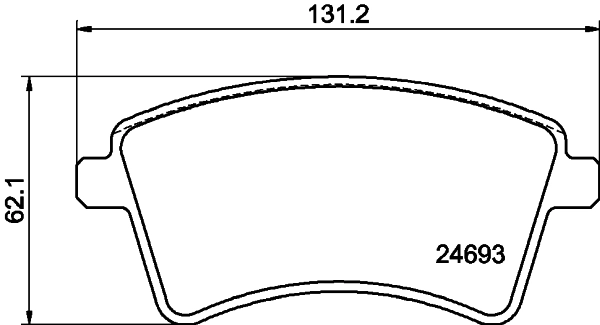 Brake Pad Set, disc brake 8DB 355 013-961